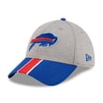 thumbnail image 1 of Men's New Era Heather Gray/Royal Buffalo Bills Striped 39THIRTY Flex Hat, 1 of 5