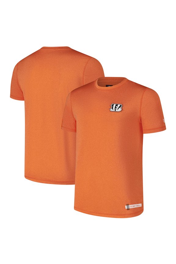 Men's New Era Heather Orange Cincinnati Bengals 2024 NFL Training Camp T-Shirt