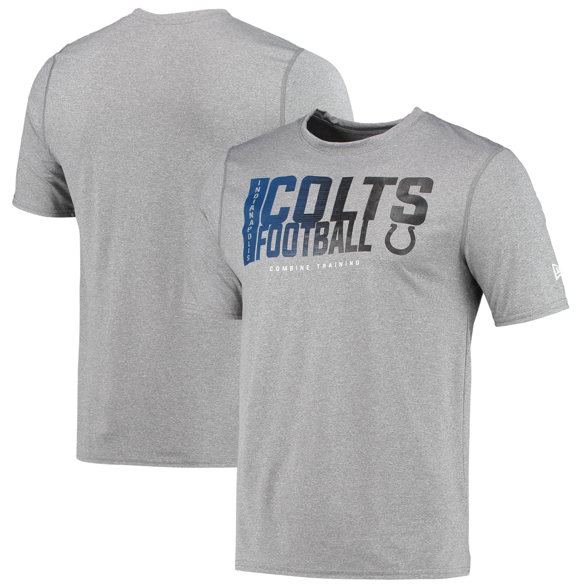 Men's Refried Apparel Gray/Royal Indianapolis Colts Sustainable Upcycled  Split T-Shirt 