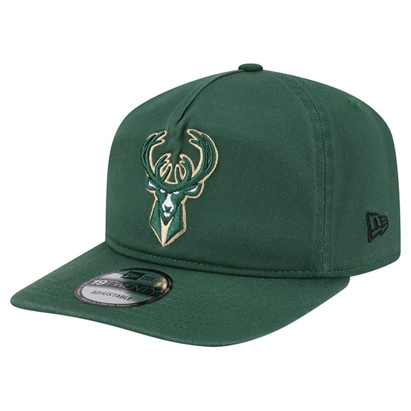 Men's New Era Hunter Green Milwaukee Bucks Cotton 19TWENTY Adjustable Hat