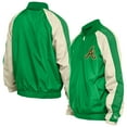 thumbnail image 1 of Men's New Era Kelly Green Atlanta Braves St. Patrick's Day Ripstop Raglan Quarter-Zip Windbreaker, 1 of 3