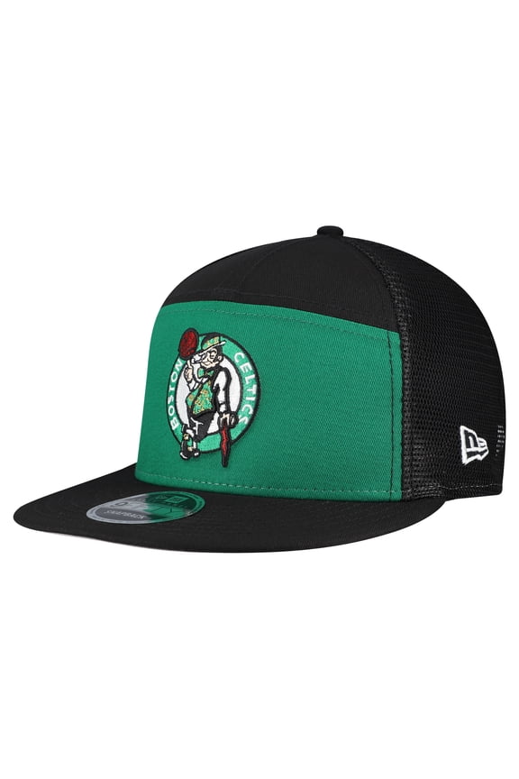 Men's New Era  Kelly Green/Black Boston Celtics Outdoor Split Panel 9FIFTY Snapback Hat