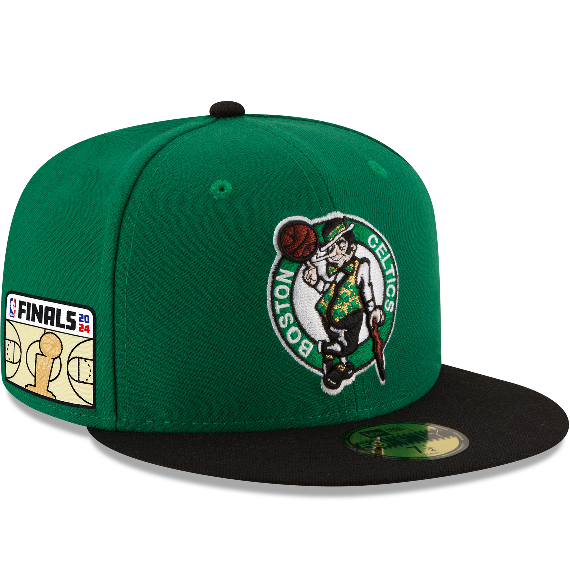 Men's New Era Kelly Green Boston Celtics 2024 NBA Finals Side Patch