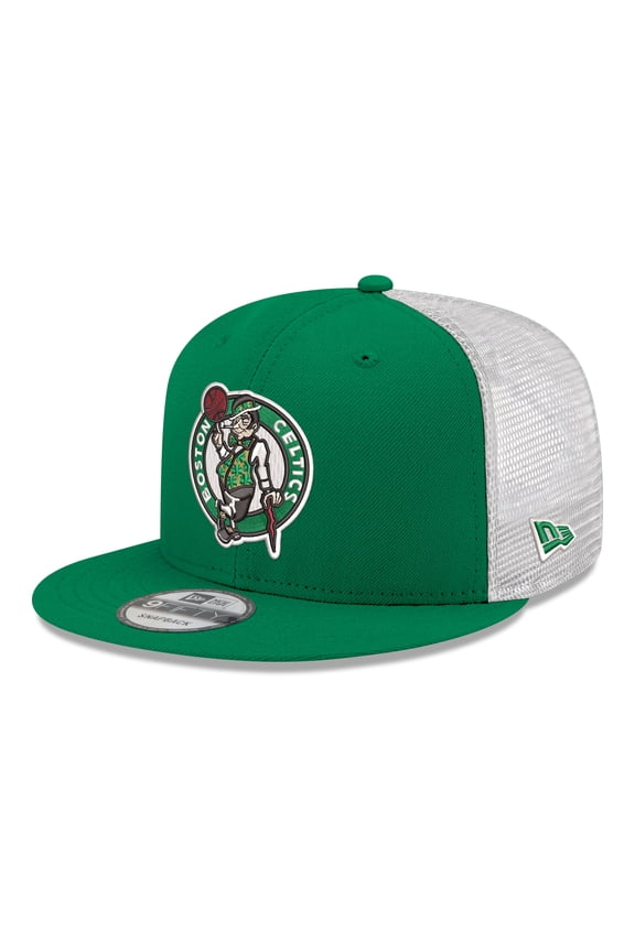 Men's New Era Kelly Green Boston Celtics Core Logo Meshback 9FIFTY Snapback Hat