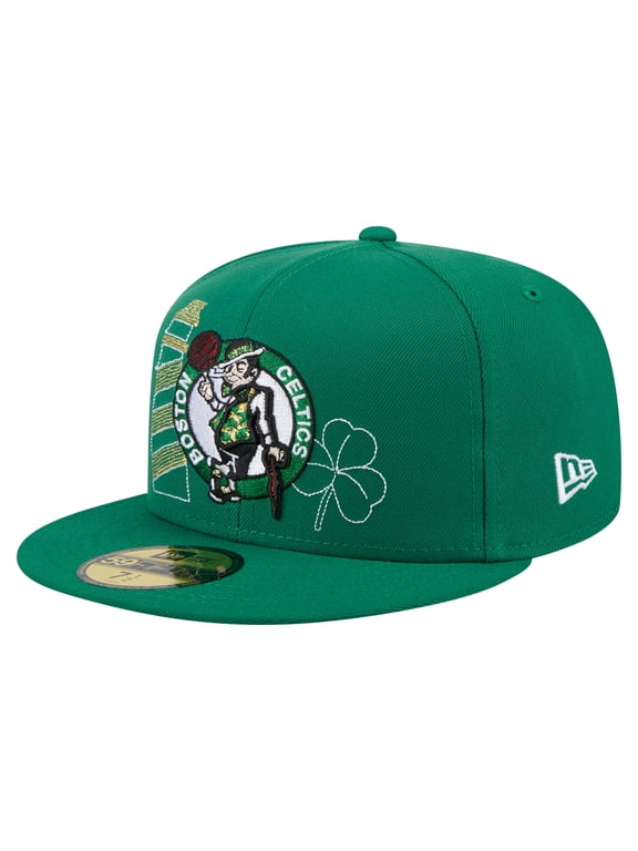 Men's New Era Kelly Green Boston Celtics State Stitch 59FIFTY Fitted Hat