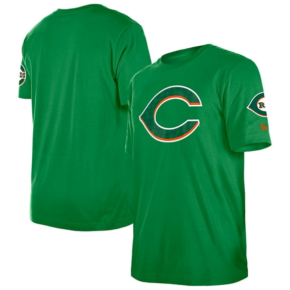 Men's New Era  Kelly Green Cincinnati Reds St. Patrick's Day Shamrock Fill T-Shirt