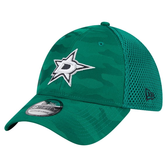 Men's New Era Kelly Green Dallas Stars Active Subtle Camo 39THIRTY Flex Hat