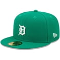 thumbnail image 1 of Men's New Era Kelly Green Detroit Tigers White Logo 59FIFTY Fitted Hat, 1 of 5
