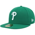 thumbnail image 1 of Men's New Era Kelly Green Philadelphia Phillies White Logo 59FIFTY Fitted Hat, 1 of 5