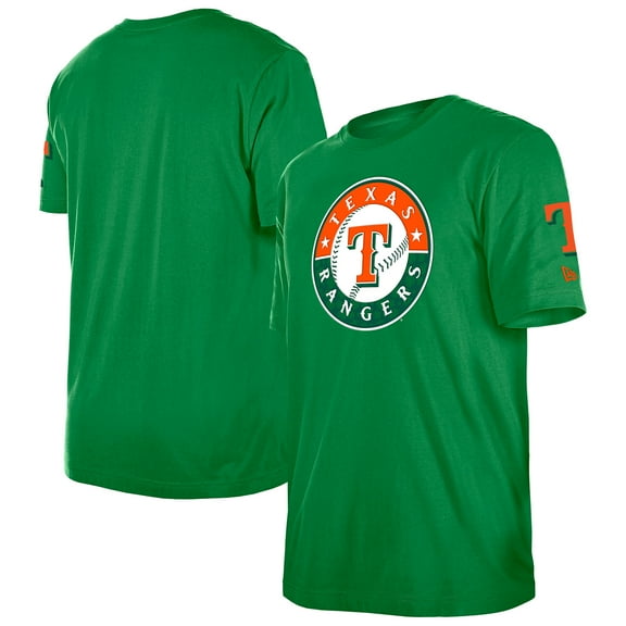 Men's New Era  Kelly Green Texas Rangers St. Patrick's Day Shamrock Fill T-Shirt