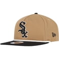 thumbnail image 1 of Men's New Era Khaki/Black Chicago White Sox Golfer Snapback Hat, 1 of 5