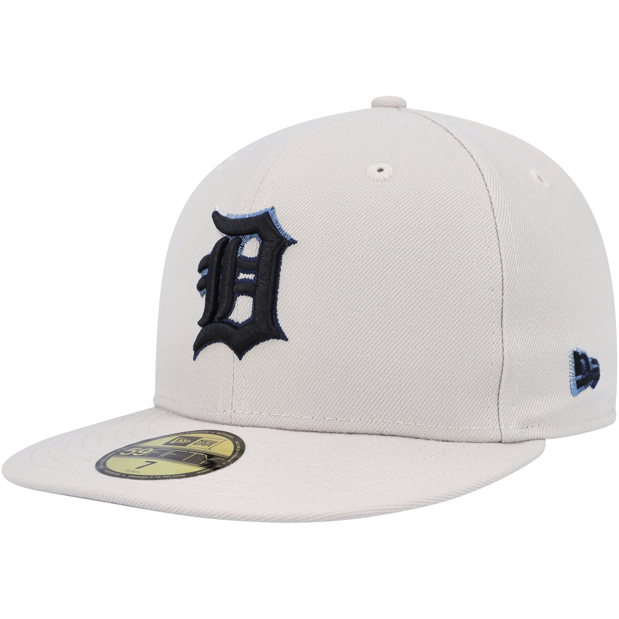 Men's New Era Khaki Detroit Tigers Stone Dim Undervisor 59FIFTY Fitted Hat  