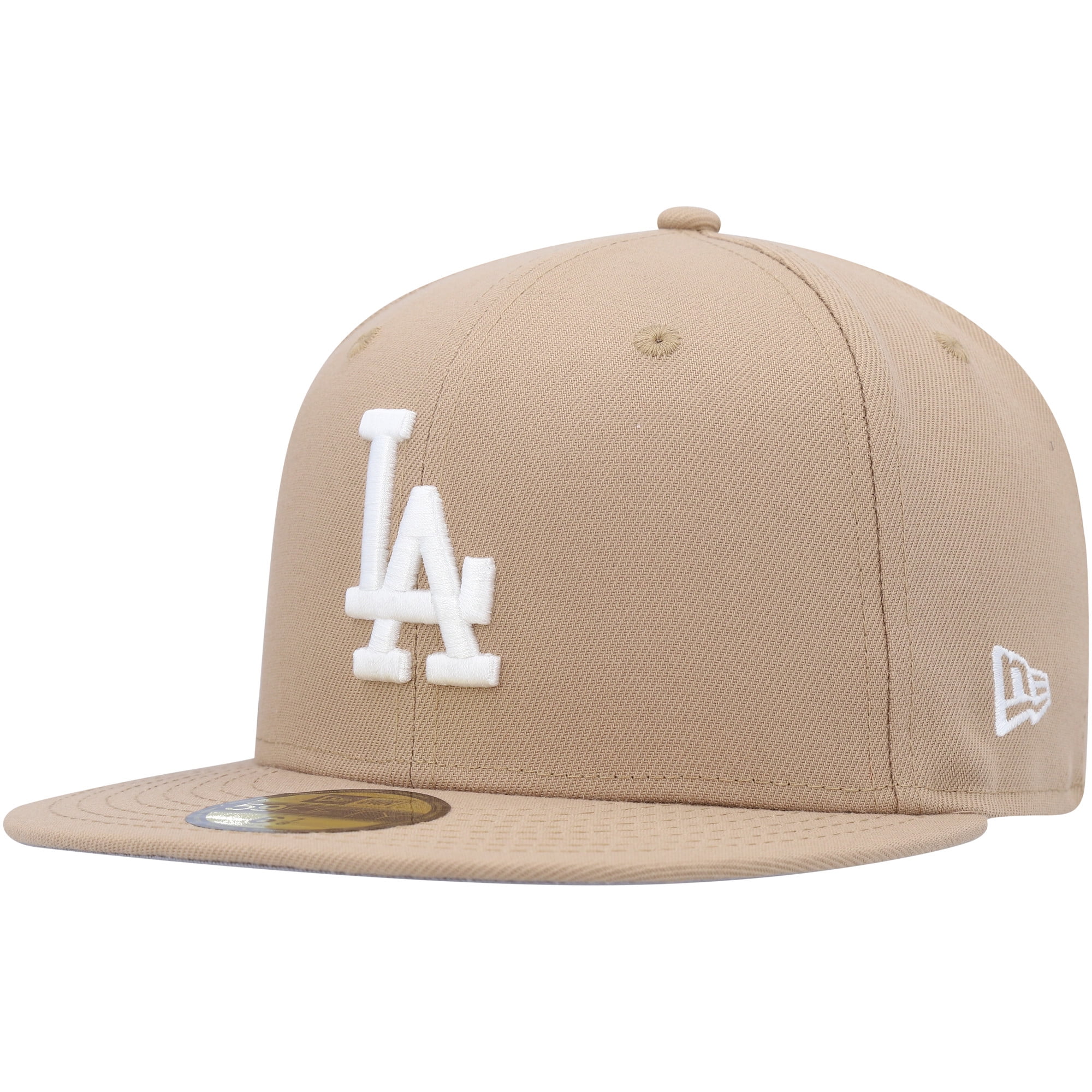 Men's New Era Khaki Los Angeles Dodgers 59FIFTY Fitted Hat