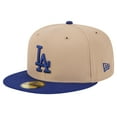 thumbnail image 1 of Men's New Era Khaki Los Angeles Dodgers 59FIFTY Fitted Hat, 1 of 6