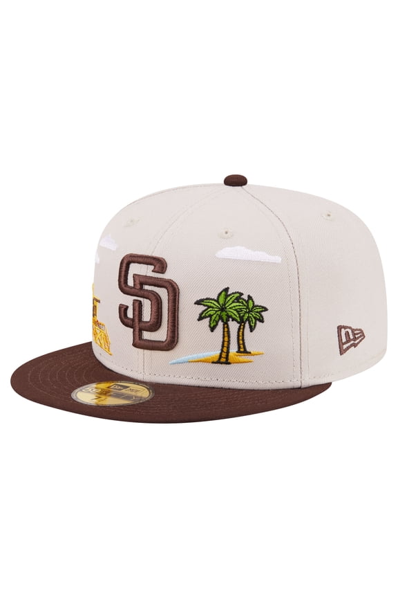 Men's New Era  Khaki San Diego Padres City Icon 59FIFTY Fitted Hat
