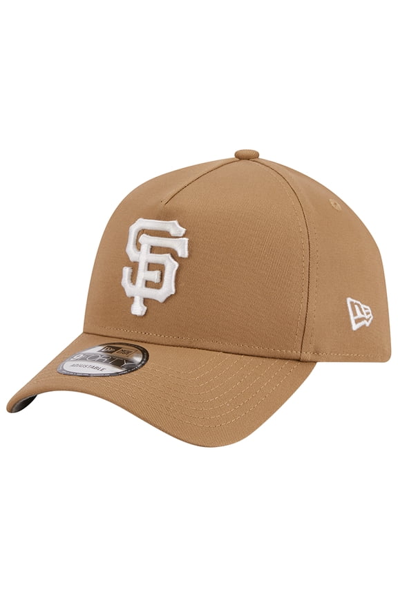 Men's New Era Khaki San Francisco Giants A-Frame 9FORTY Adjustable Hat