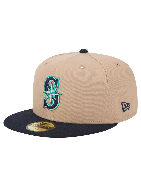 Men's New Era Khaki Seattle Mariners 59FIFTY Fitted Hat