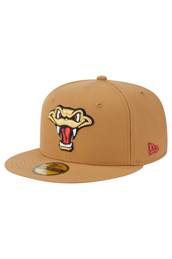 Men's-New Era  Khaki Wisconsin Timber Rattlers Authentic Collection 59FIFTY Fitted Hat