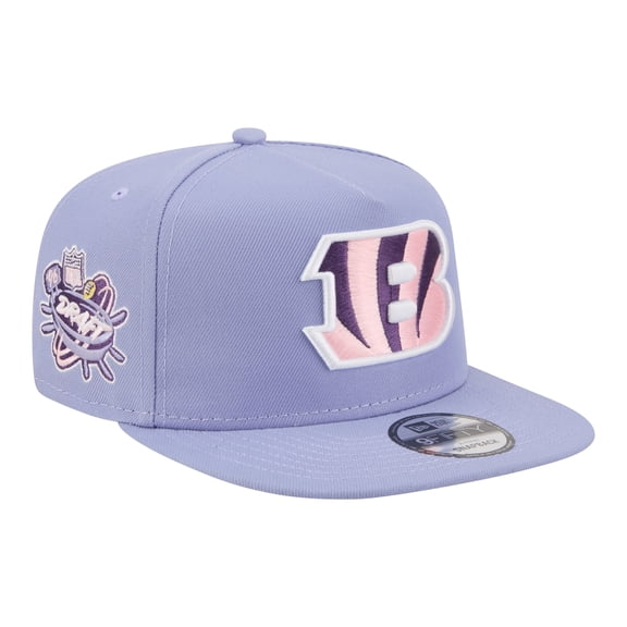 Men's New Era Lavender Cincinnati Bengals Bloom A-Frame 9FIFTY Snapback Hat