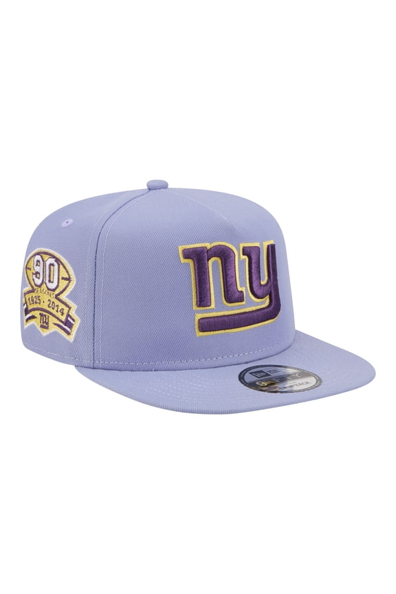 Men's New Era  Lavender New York Giants Bloom A-Frame 9FIFTY Snapback Hat