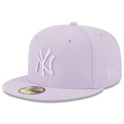 Men's New Era Lavender New York Yankees 2023 Spring Color Basic 59FIFTY Fitted Hat
