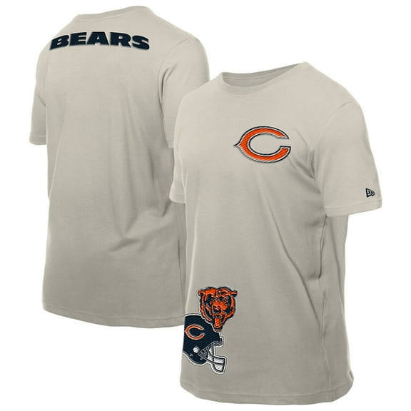 Men's New Era Light Beige Chicago Bears Multi Patch T-Shirt