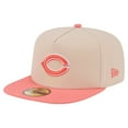 thumbnail image 1 of Men's New Era Light Beige/Coral Cincinnati Reds Two-Tone Color Pack A-Frame 59FIFTY Fitted Hat, 1 of 5