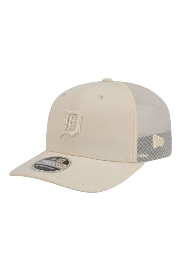 Men's New Era Light Beige Detroit Tigers Color Pack COOLERA 9SEVENTY Trucker Adjustable Hat