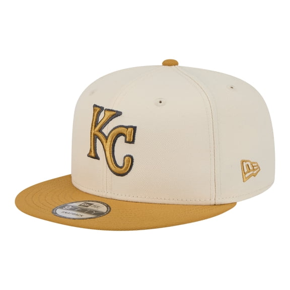 Men's New Era Light Beige/Khaki Kansas City Royals Two-Tone Color Pack 9FIFTY Snapback Hat