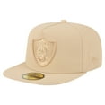 thumbnail image 1 of Men's New Era  Light Beige Las Vegas Raiders Color Pack A-Frame 59FIFTY Fitted Hat, 1 of 5