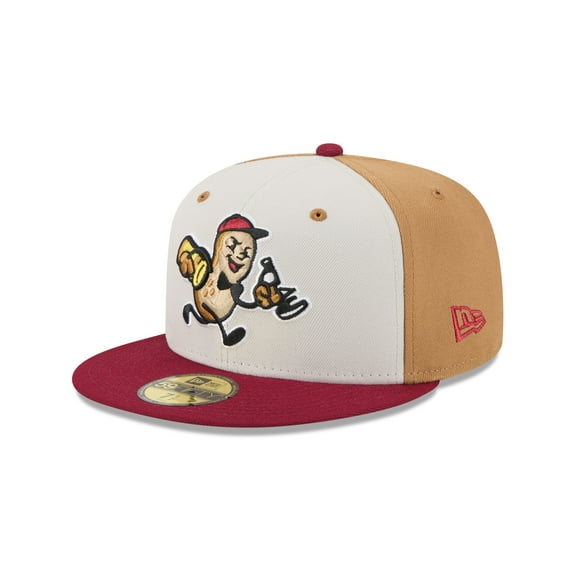 Men's-New Era  Light Beige Montgomery Biscuits Theme Nights 59FIFTY Fitted Hat