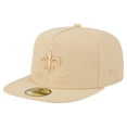 thumbnail image 1 of Men's New Era  Light Beige New Orleans Saints Color Pack A-Frame 59FIFTY Fitted Hat, 1 of 5