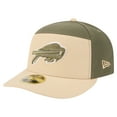 thumbnail image 1 of Men's New Era Light Beige/Olive Buffalo Bills Two-Tone Color Pack Split Panel 59FIFTY Fitted Hat, 1 of 5