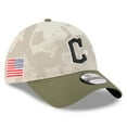 thumbnail image 1 of Men's New Era Light Beige/Olive Cleveland Guardians 2025 Armed Forces Day 9TWENTY Adjustable Hat, 1 of 5