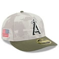 thumbnail image 1 of Men's New Era Light Beige/Olive Los Angeles Angels 2025 Armed Forces Day Low Profile 59FIFTY Fitted Hat, 1 of 5