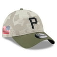 thumbnail image 1 of Men's New Era Light Beige/Olive Pittsburgh Pirates 2025 Armed Forces Day 9TWENTY Adjustable Hat, 1 of 5