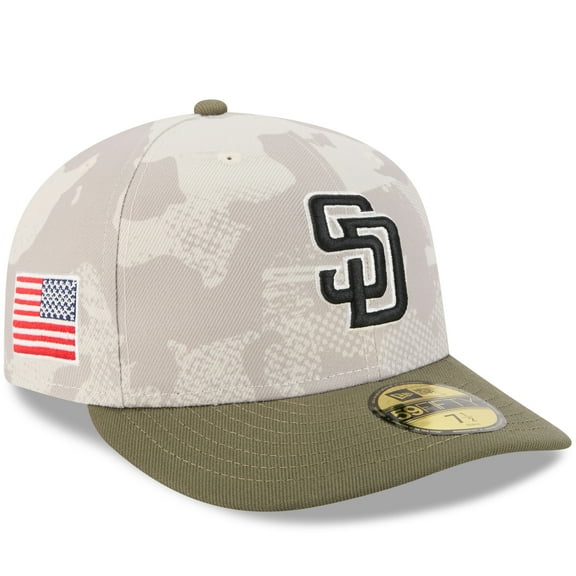 Men's New Era Light Beige/Olive San Diego Padres 2025 Armed Forces Day 59FIFTY Fitted Hat