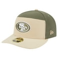 thumbnail image 1 of Men's New Era Light Beige/Olive San Francisco 49ers Two-Tone Color Pack Split Panel 59FIFTY Fitted Hat, 1 of 5