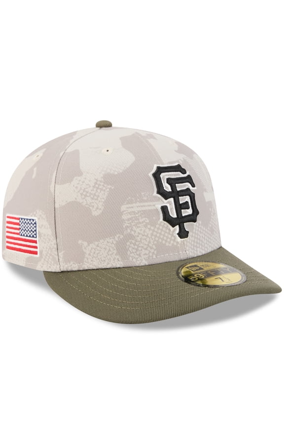 Men's New Era Light Beige/Olive San Francisco Giants 2025 Armed Forces Day 59FIFTY Fitted Hat