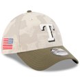 thumbnail image 1 of Men's New Era Light Beige/Olive Texas Rangers 2025 Armed Forces Day 39THIRTY Flex Hat, 1 of 5