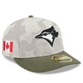 thumbnail image 1 of Men's New Era Light Beige/Olive Toronto Blue Jays 2025 Armed Forces Day Low Profile 59FIFTY Fitted Hat, 1 of 5