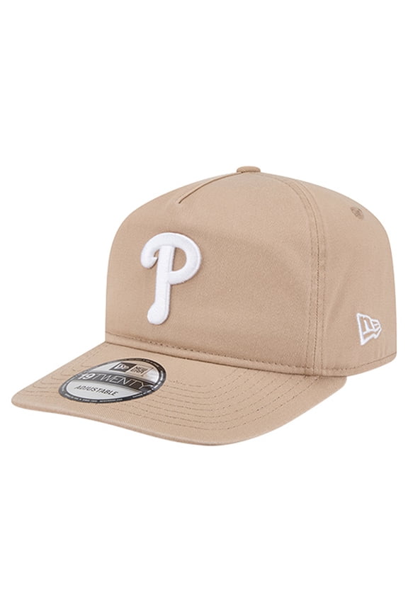 Men's New Era Light Beige Philadelphia Phillies Cam 19TWENTY Adjustable Hat