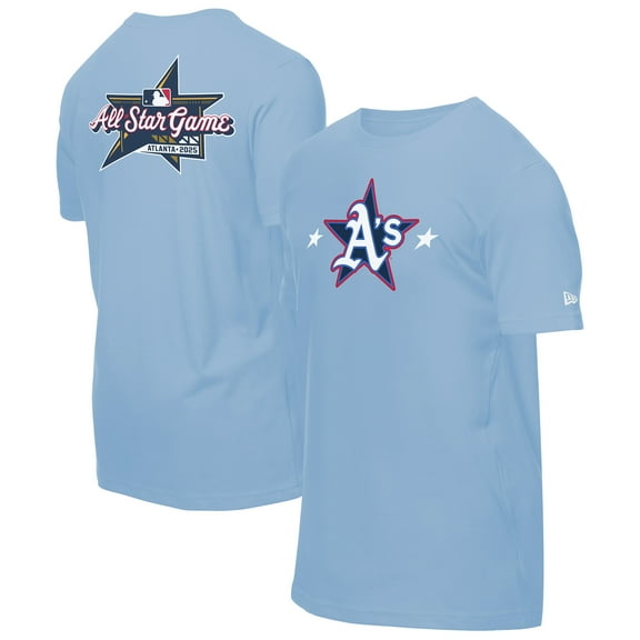 Men's New Era Light Blue Athletics 2025 MLB All-Star Game Workout T-Shirt