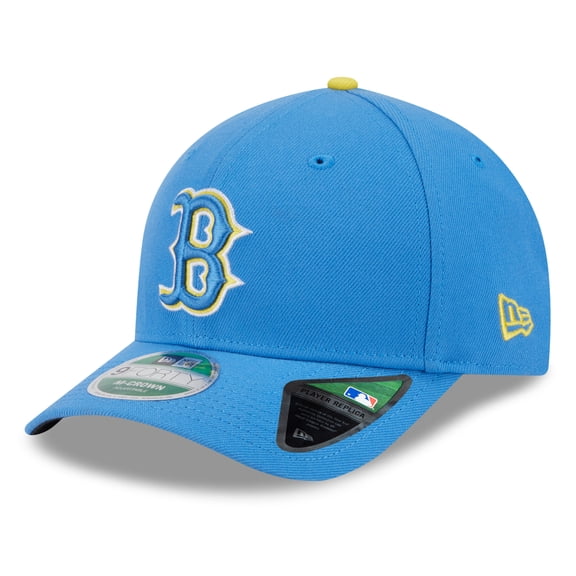 Men's New Era Light Blue Boston Red Sox Player Replica 9FORTY Adjustable Hat