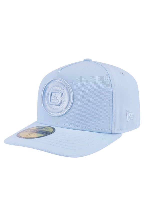 Men's New Era Light Blue Chicago Fire Color Pack A-Frame 59FIFTY Fitted Hat