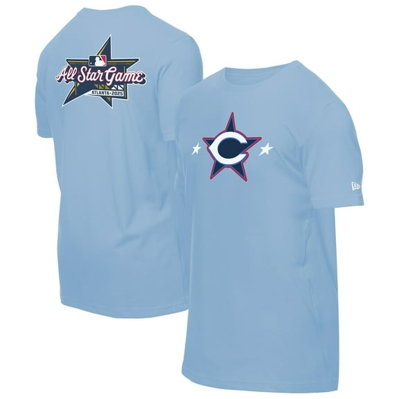 Men's New Era Light Blue Cincinnati Reds 2025 MLB All-Star Game Workout T-Shirt