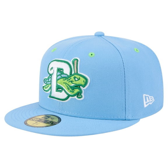 Men's-New Era Light Blue Daytona Tortugas Authentic Collection 59FIFTY Fitted Hat