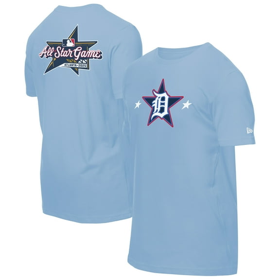 Men's New Era Light Blue Detroit Tigers 2025 MLB All-Star Game Workout T-Shirt