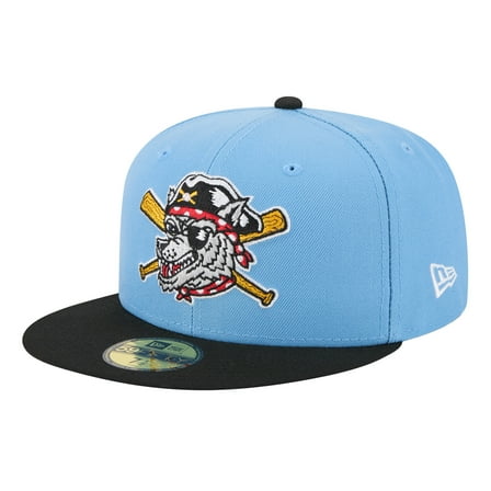 Men's-New Era  Light Blue Erie SeaWolves Theme Nights 59FIFTY Fitted Hat
