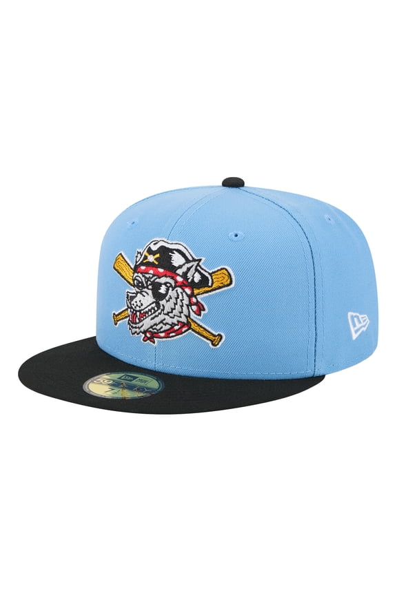 Men's-New Era Light Blue Erie SeaWolves Theme Nights 59FIFTY Fitted Hat